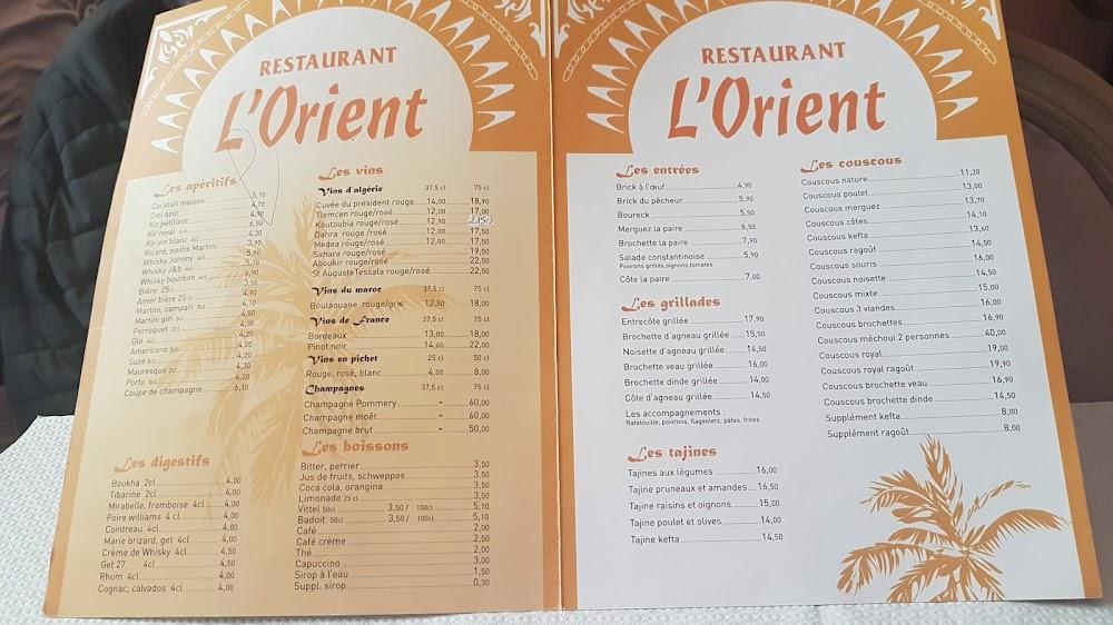 Restaurant à L'Orient - Menu Image 2